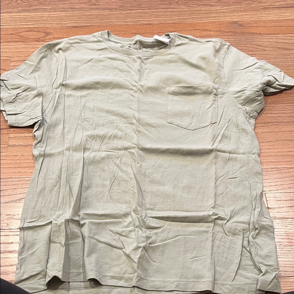 J. Crew Men's Crew Neck Pocket Tee in Sage Green